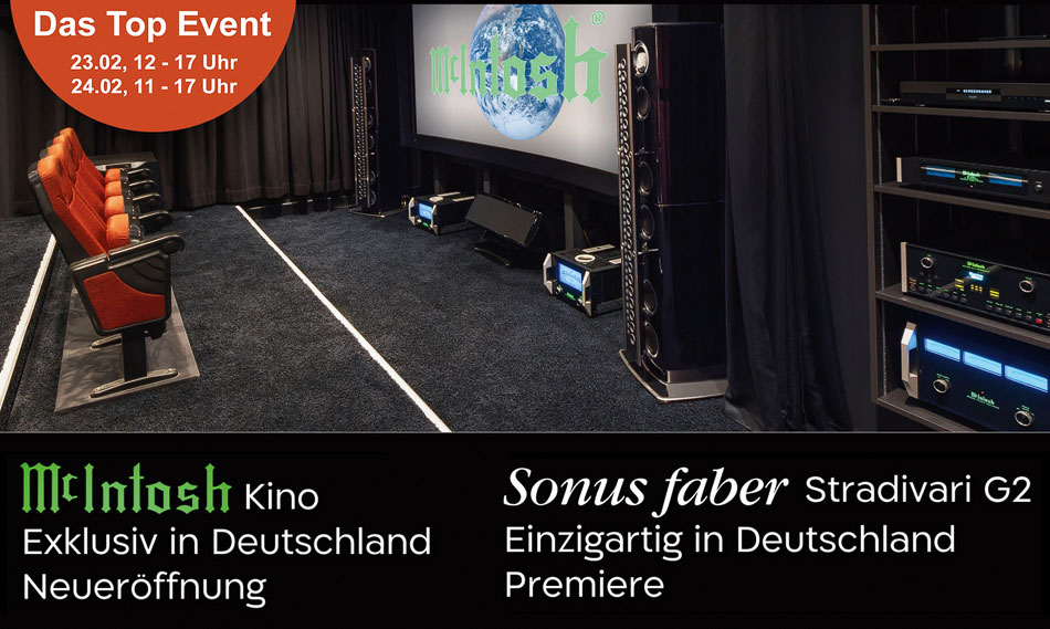 Event McIntosh Kino und Sonus faber Stradivari G2 Premiere