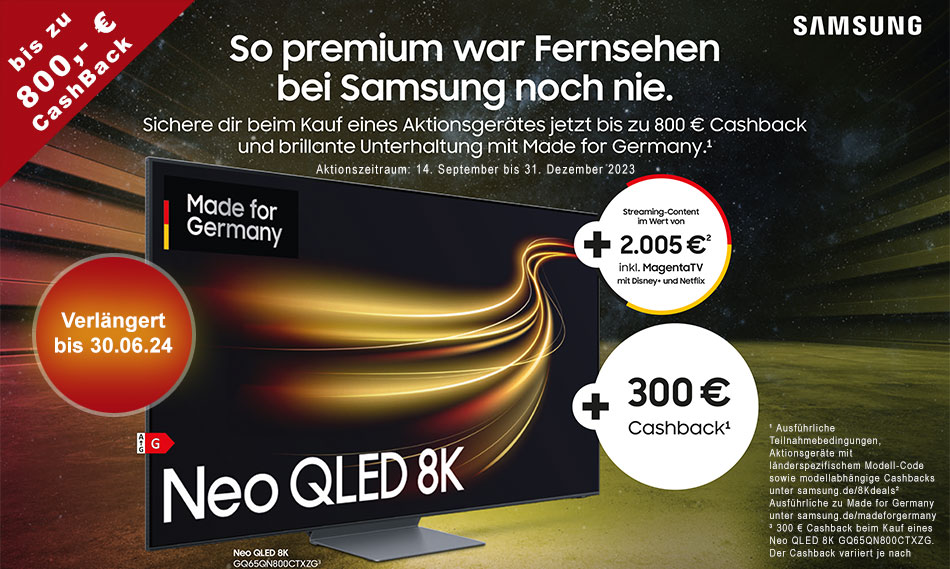 Samsung 8L Promotion - Cashback