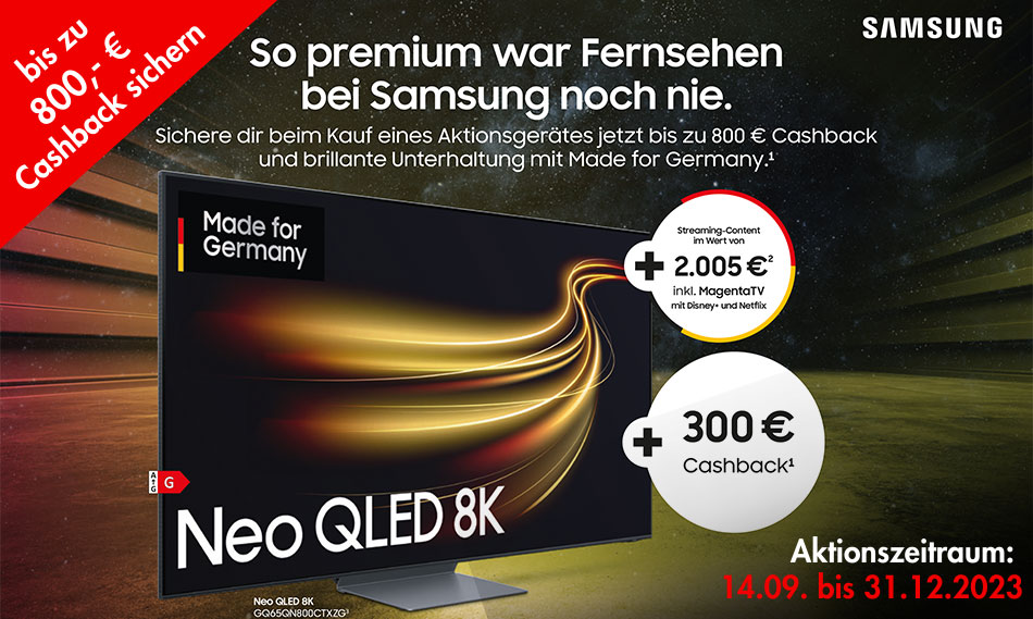 Samsung 8K Premium CashBack