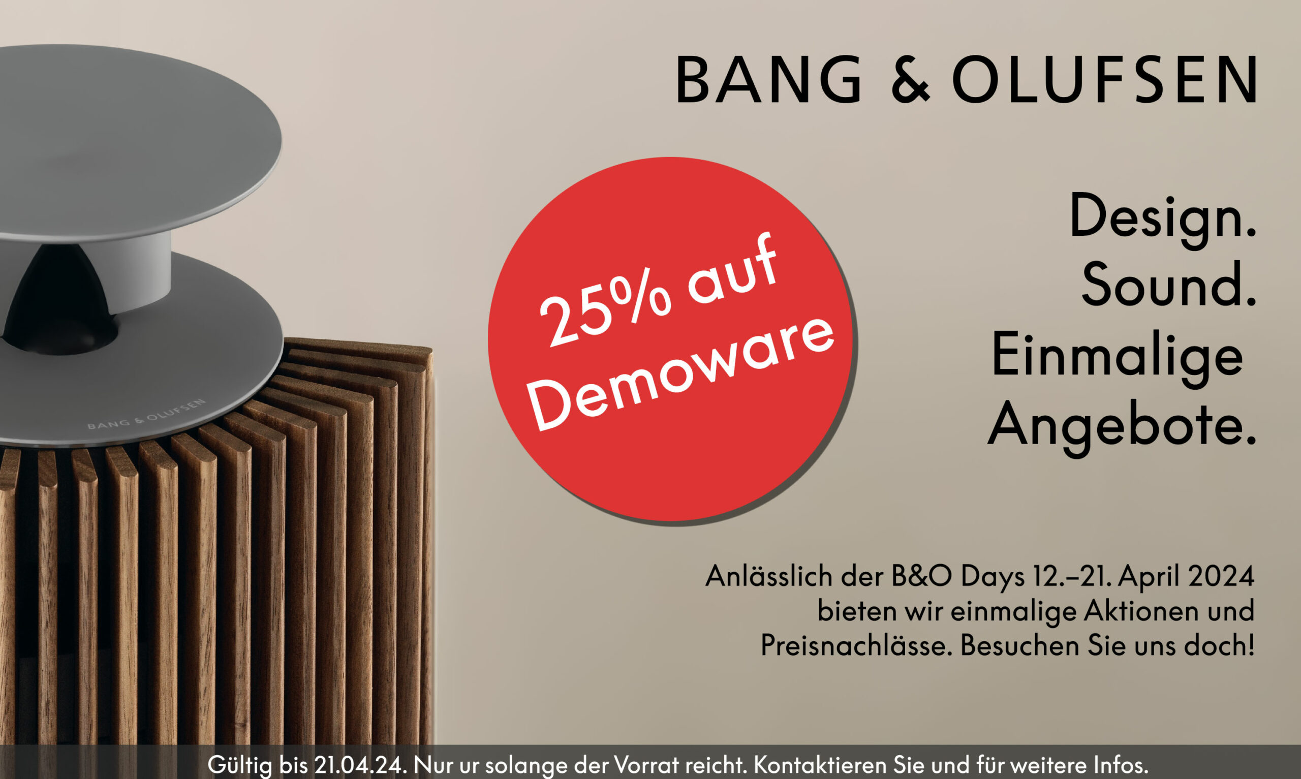 Bang & Olufsen Spring Days 24 - Privat Sale