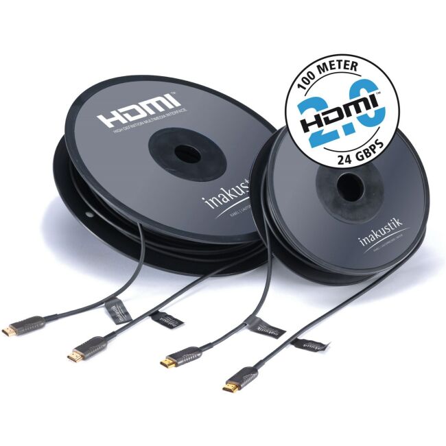 In-akustik HDMI 2.0 LWL Kabel 4K 1,0 Meter