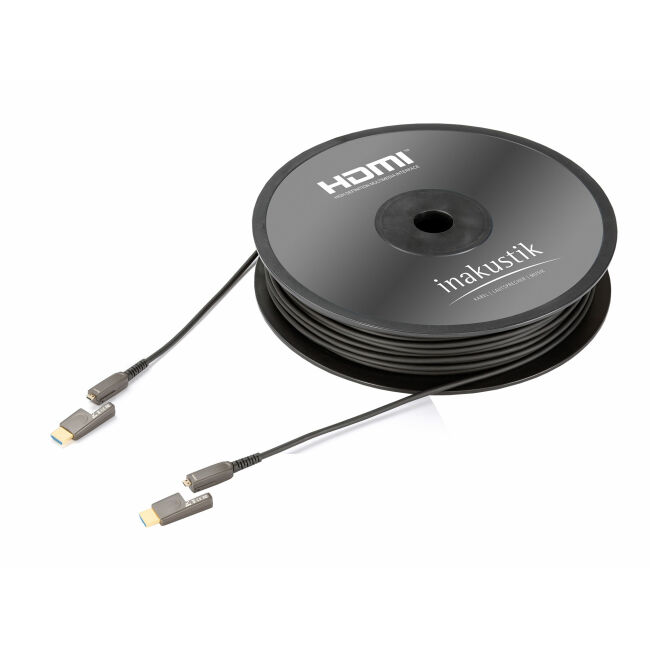 In-akustik HDMI 2.0 LWL Micro-Kabel 20.0 Meter + Stecker